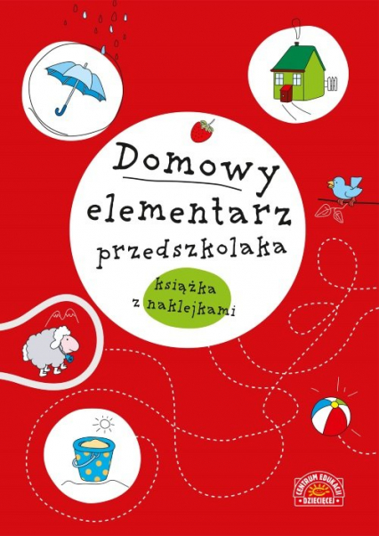 Domowy elementarz przedszkolaka Mądre dziecko książka z naklejkami -  | okładka