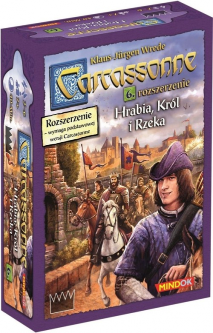 Carcassonne Hrabia Król i Rzeka 6 rozszerzenie do drugiej edycji najpopularniejszej gry kafelkowej - Klaus-Jürgen  Wrede | okładka