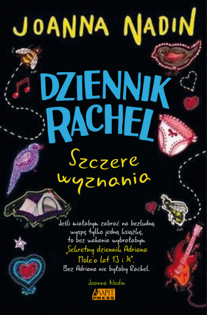 Dziennik Rachel Szczere wyznania - Joanna Nadin | okładka