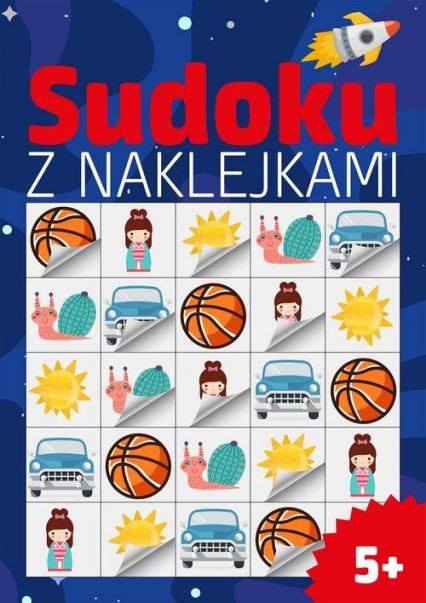 Sudoku z naklejkami 5+ -  | okładka