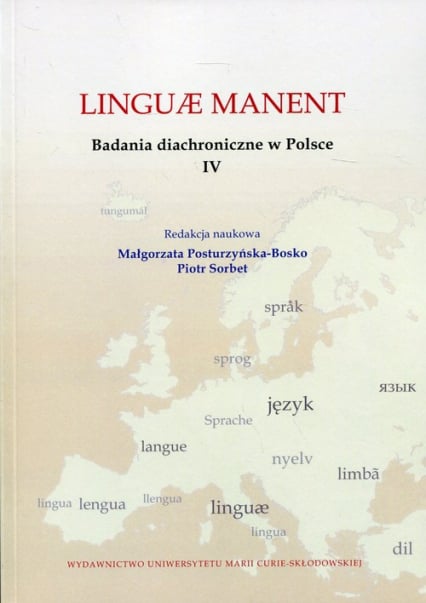 Linguae manent Badania diachroniczne w Polsce IV -  | okładka
