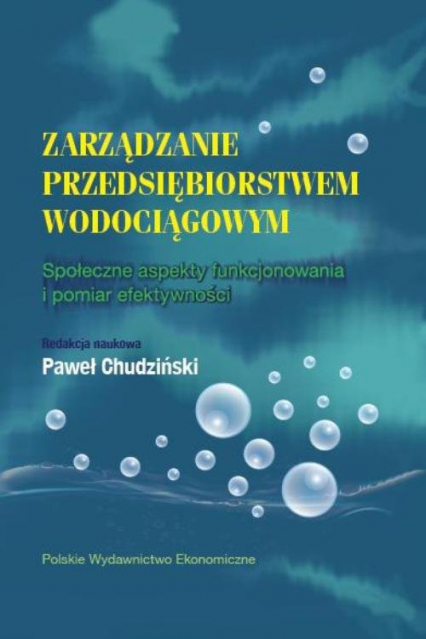 Zarządzanie przedsiębiorstwem wodociągowym Społeczne aspekty funkcjonowania i pomiar efektywności - Chudziński  Paweł | okładka