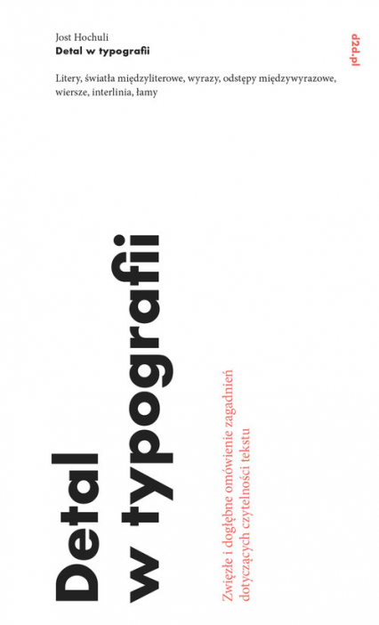 Detal w typografii - Hochuli Jost | okładka