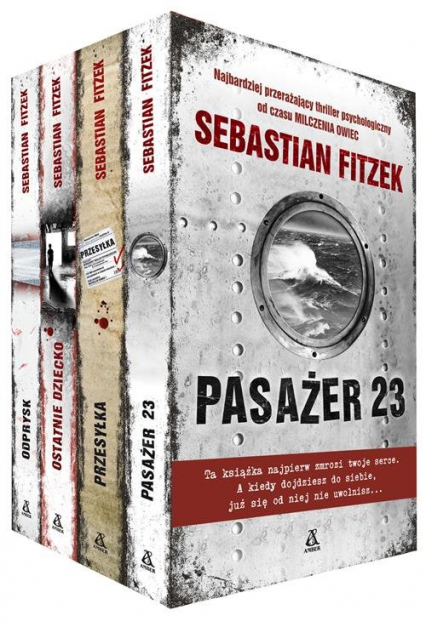 Pasażer 23 / Przesyłka / Ostatnie dziecko / Odprysk - Sebastian Fitzek | okładka