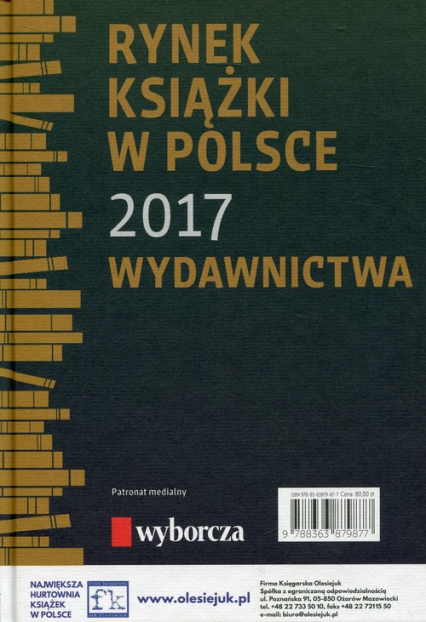 Rynek książki w Polsce 2017 Wydawnictwa - Gołębiewski Łukasz, Waszczyk Paweł | okładka