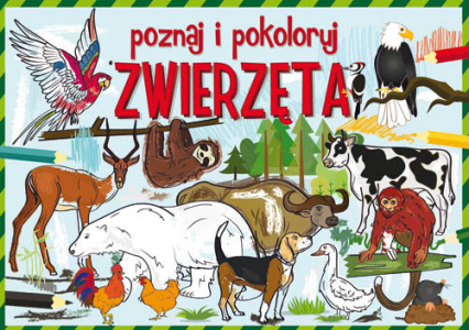 Poznaj i pokoloruj zwierzęta - Tonder Krzysztof | okładka
