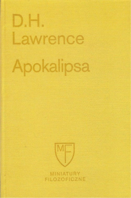 Apokalipsa - D.H. Lawrence | okładka