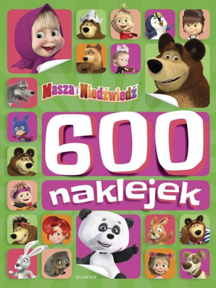 Masza i Niedźwiedź 600 naklejek -  | okładka