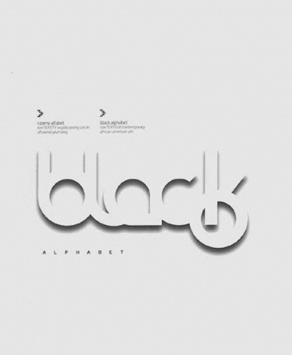Czarny alfabet -  | okładka