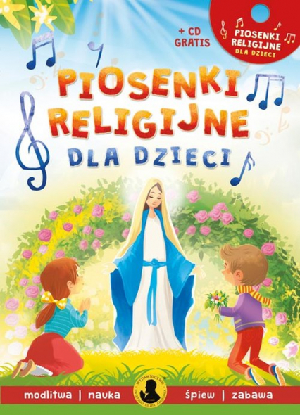 Piosenki religijne dla dzieci + CD - Agnieszka Nożyńska-Demaniuk | okładka