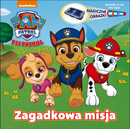 Psi Patrol Książka twardostronicowa z latarką Zagadkowa misja -  | okładka