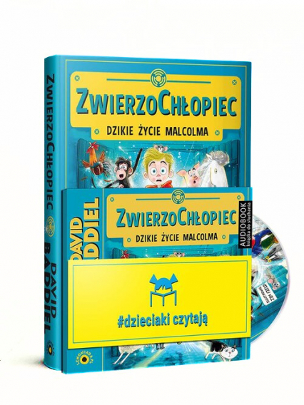 Dzieciaki Czytają: ZwierzoChłopiec + CD Pakiet - David Baddiel | okładka