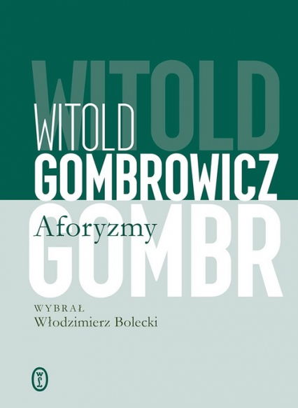 Aforyzmy - Witold Gombrowicz | okładka