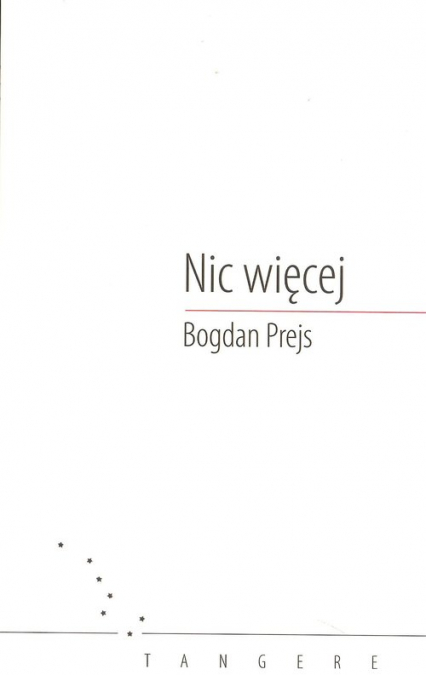 Nic więcej - Bogdan Prejs | okładka