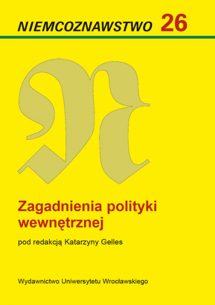 Zagadnienia polityki wewnętrznej - | okładka
