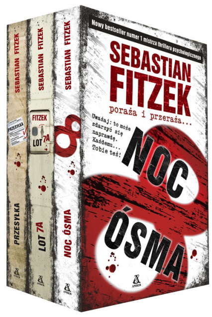 Noc Ósma/ Lot 7A/ Przesyłka Pakiet - Sebastian Fitzek | okładka