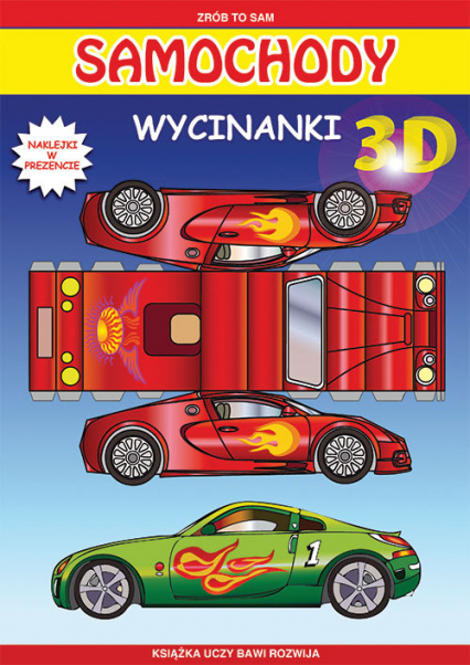 Samochody Wycinanki 3D Naklejki w prezencie - Tonder Krzysztof | okładka
