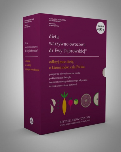 Dieta warzywno-owocowa dr Ewy Dąbrowskiej® Pakiet - Beata Dąbrowska, Borkowska Paulina | okładka