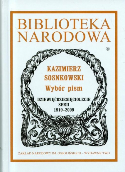 Wybór pism - Kazimierz Sosnkowski | okładka