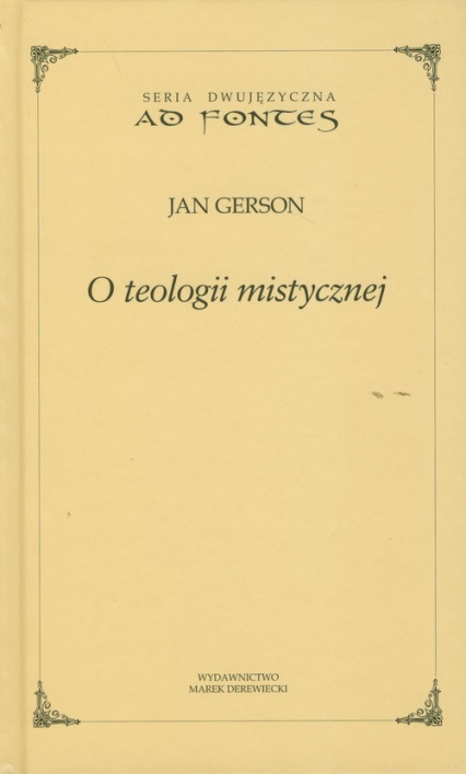 O teologii mistycznej - Jan Gerson | okładka