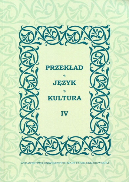 Przekład Język Kultura IV - | okładka