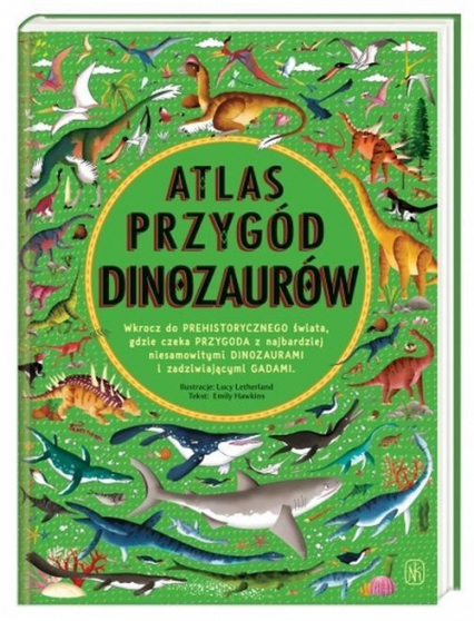 Atlas przygód dinozaurów - Emily Hawkins | okładka