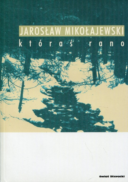 Któraś rano - Jarosław Mikołajewski | okładka