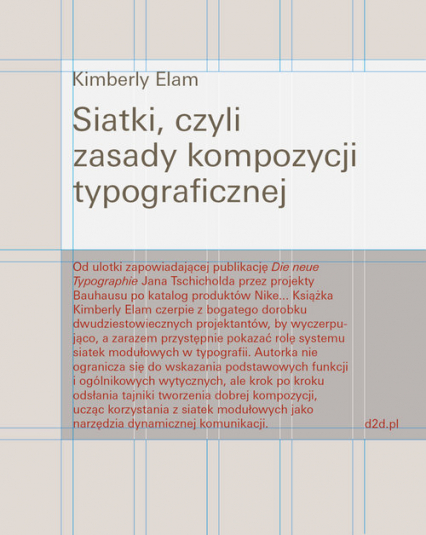 Siatki czyli zasady kompozycji typograficznej - Elam Kimberly | okładka