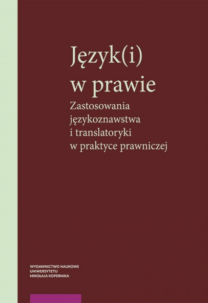 Język(i) w prawie - | okładka