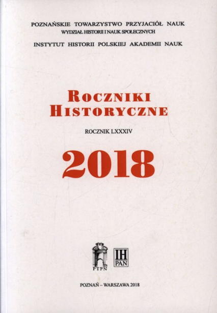 Roczniki Historyczne T.84 2018 -  | okładka