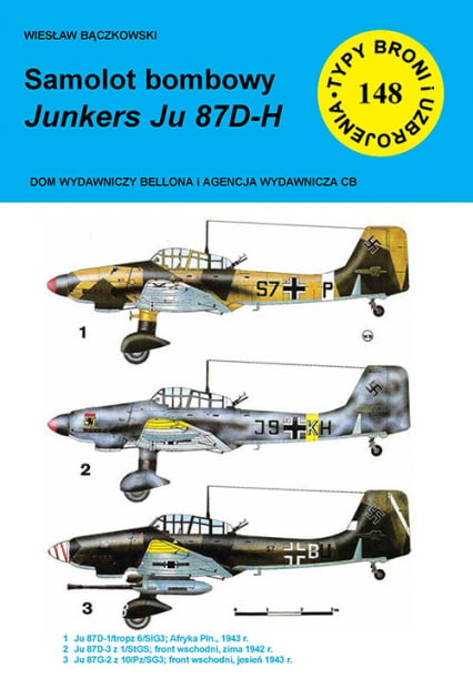 Samolot bombowy Junkers Ju 87 D-H - Bączkowski Wiesław | okładka