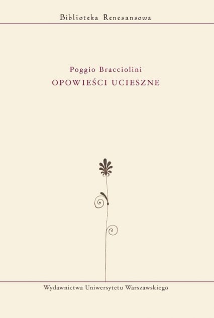 Opowieści ucieszne - Poggio Bracciolini | okładka