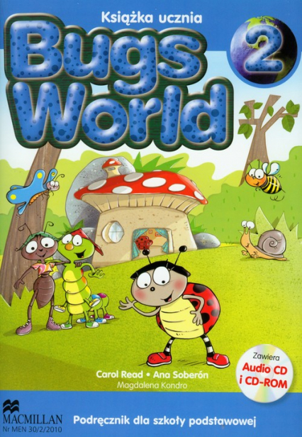 Bugs World 2 Podręcznik z płytą CD Szkoła podstawowa - Kondro Magdalena, Read Carol, Soberon Ana | okładka