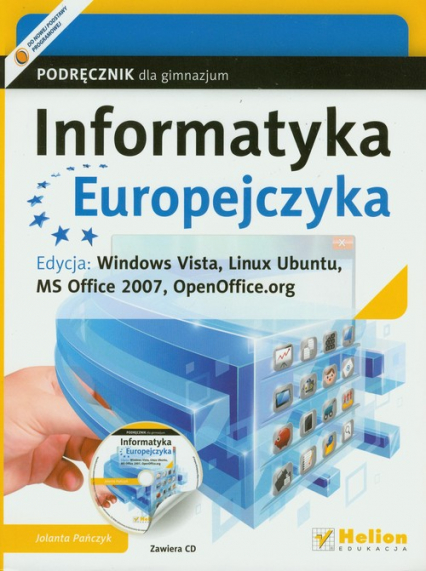 Informatyka Europejczyka Podręcznik Edycja Windows Vista Gimnazjum - Jolanta Pańczyk | okładka