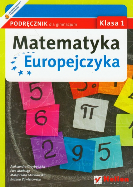 Matematyka Europejczyka 1 podręcznik Gimnazjum - Grzybowska Aleksandra, Madziąg Ewa, Muchowska Małgorzata | okładka