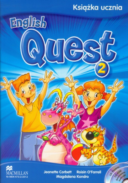 English Quest 2 Książka ucznia + 2CD szkoła podstawowa - Corbett Jeanette, Kondro Magdalena, O'Farrell Roisin | okładka