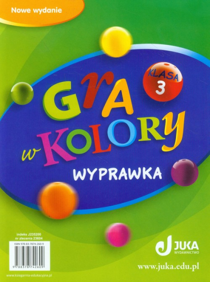 Gra w kolory 3 Wyprawka Szkoła podstawowa - Beata Sokołowska, Grodzka Katarzyna | okładka