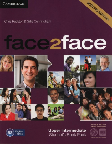 face2face Upper Intermediate Student's Book with online workbook +DVD - Cunningham Gillie, Redston Chris | okładka