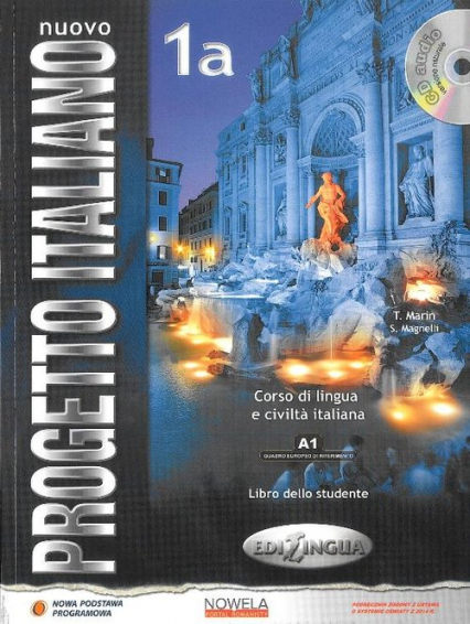Nuovo Progetto Italiano 1A podręcznik + CD wersja wieloletnia Szkoły ponadgimnazjalne - Magnelli S., Marin T. | okładka