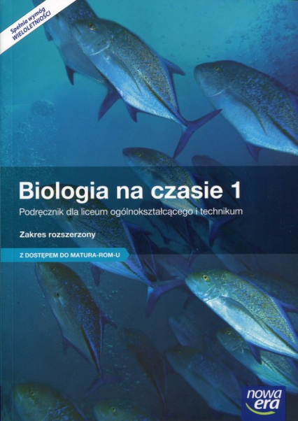 Biologia na czasie 1 Podręcznik dla liceum ogólnokształcącego i technikum Zakres rozszerzony z dostępem do Matura-ROM-U -  | okładka
