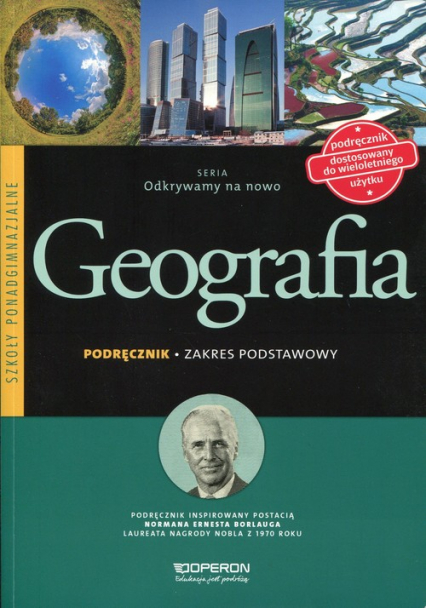 Odkrywamy na nowo Geografia Podręcznik Zakres podstawowy Szkoła ponadgimnazjalna - Sławomir Kurek | okładka