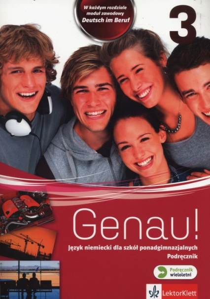 Genau! 3 Podręcznik wieloletni + CD Szkoły ponadgimnazjalne - Carla Tkadleckova | okładka