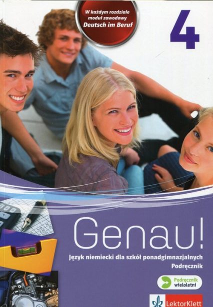 Genau! 4 Podręcznik wieloletni + CD Szkoła ponadgimnazjalna - Carla Tkadleckova | okładka