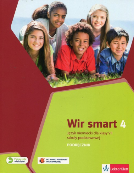 Wir Smart Język niemiecki 4 Podręcznik dla klasy VII z płytą CD Szkoła podstawowa - Giorgio Motta | okładka