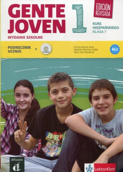 Gente Joven 1 Język hiszpański 7 Podręcznik z płytą CD Szkoła podstawowa - Baulenas Neus Sans | okładka