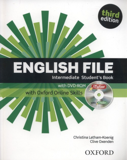 English File Intermediate Student's Book with iTutor and Online Skills - Latham-Koenig Christina, Oxenden Clive | okładka