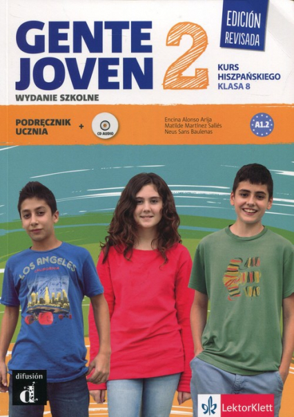Gente Joven 2 Edision Revisada Język hiszpańki 8 Podręcznik z płytą CD Szkoła podstawowa -  | okładka