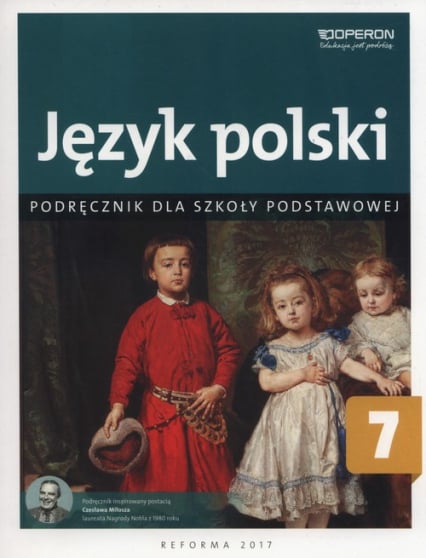 Język polski 7 Podręcznik Szkoła podstawowa - Klimczak Barbara, Tomińska Elżbieta, Zawisza-Chlebowska Teresa | okładka