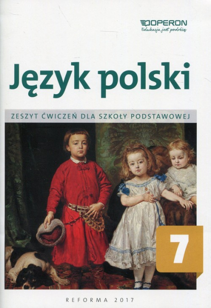 Język polski 7 Zeszyt ćwiczeń Szkoła podstawowa - Elżbieta Brózdowska | okładka