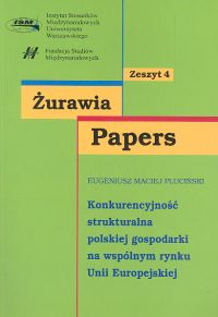 Konkurencyjność strukturalna polskiej gospodarki na wspólnym rynku Unii Europejskiej - Eugeniusz Pluciński | okładka